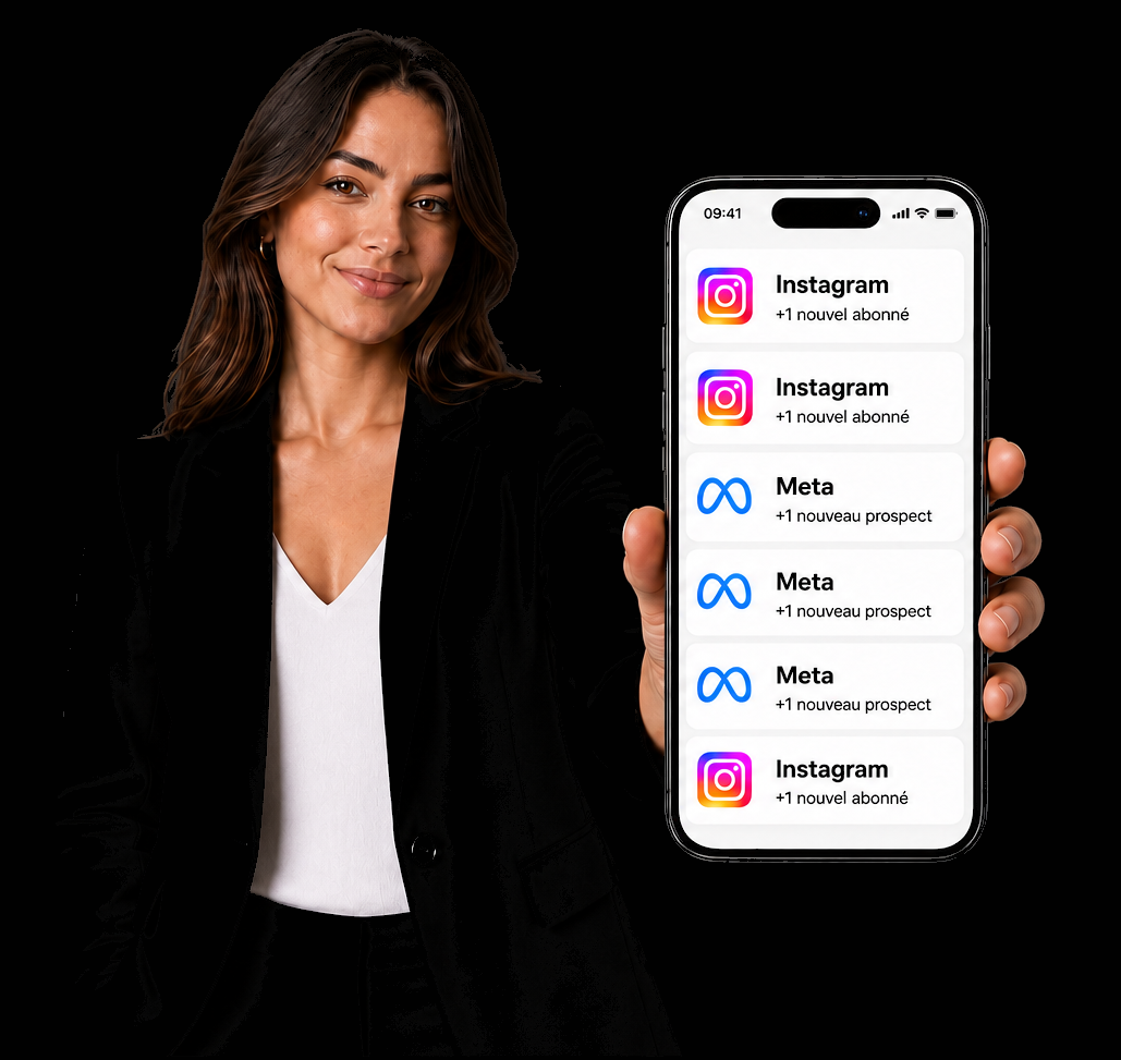 Notifications Meta et Instagram : nouveaux prospects et nouveaux abonnés